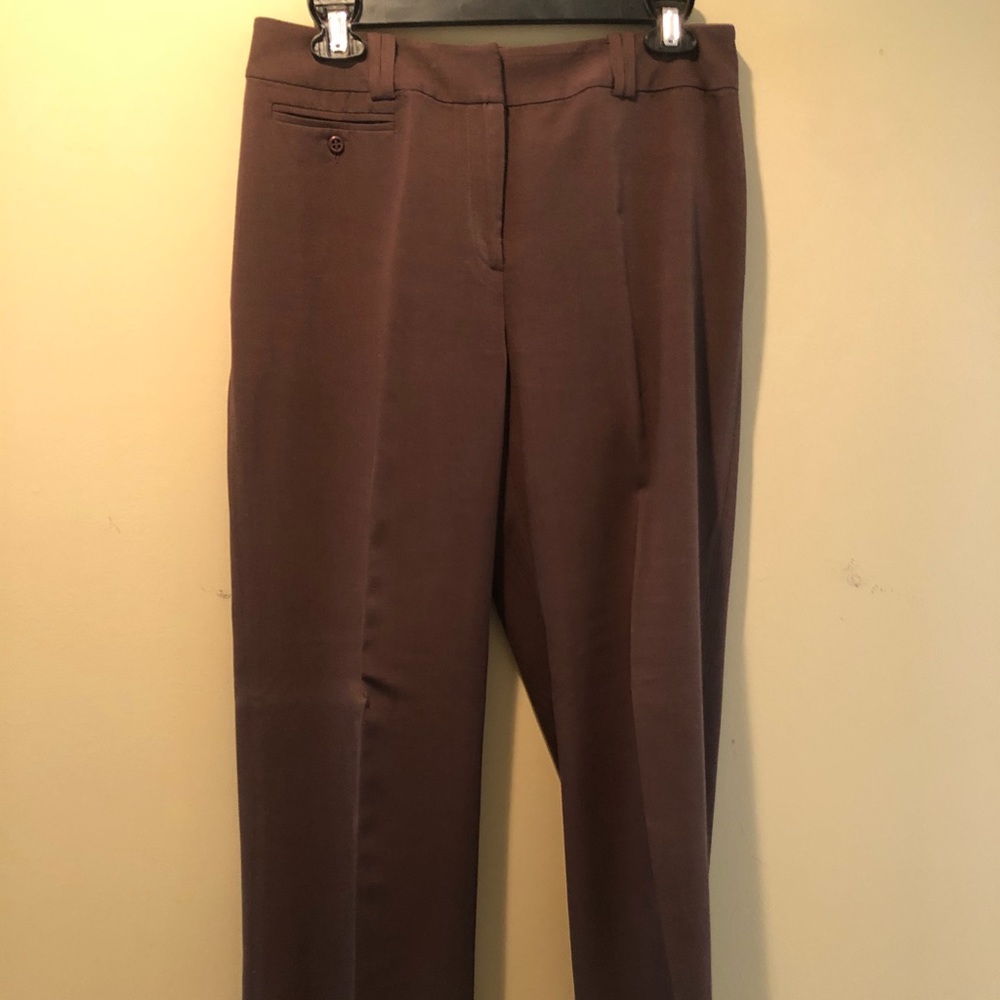 Brown wide legged trousers